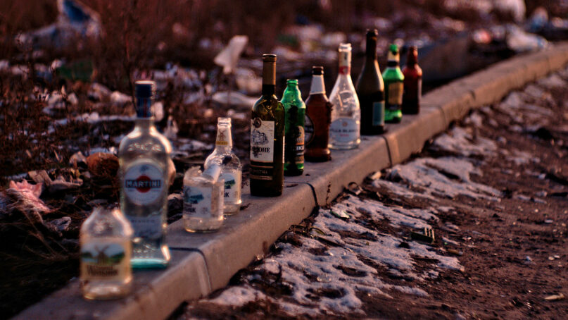 Discarded bottles of alcohol. (Photo by Artem Labunsky/Unsplash/Creative Commons)