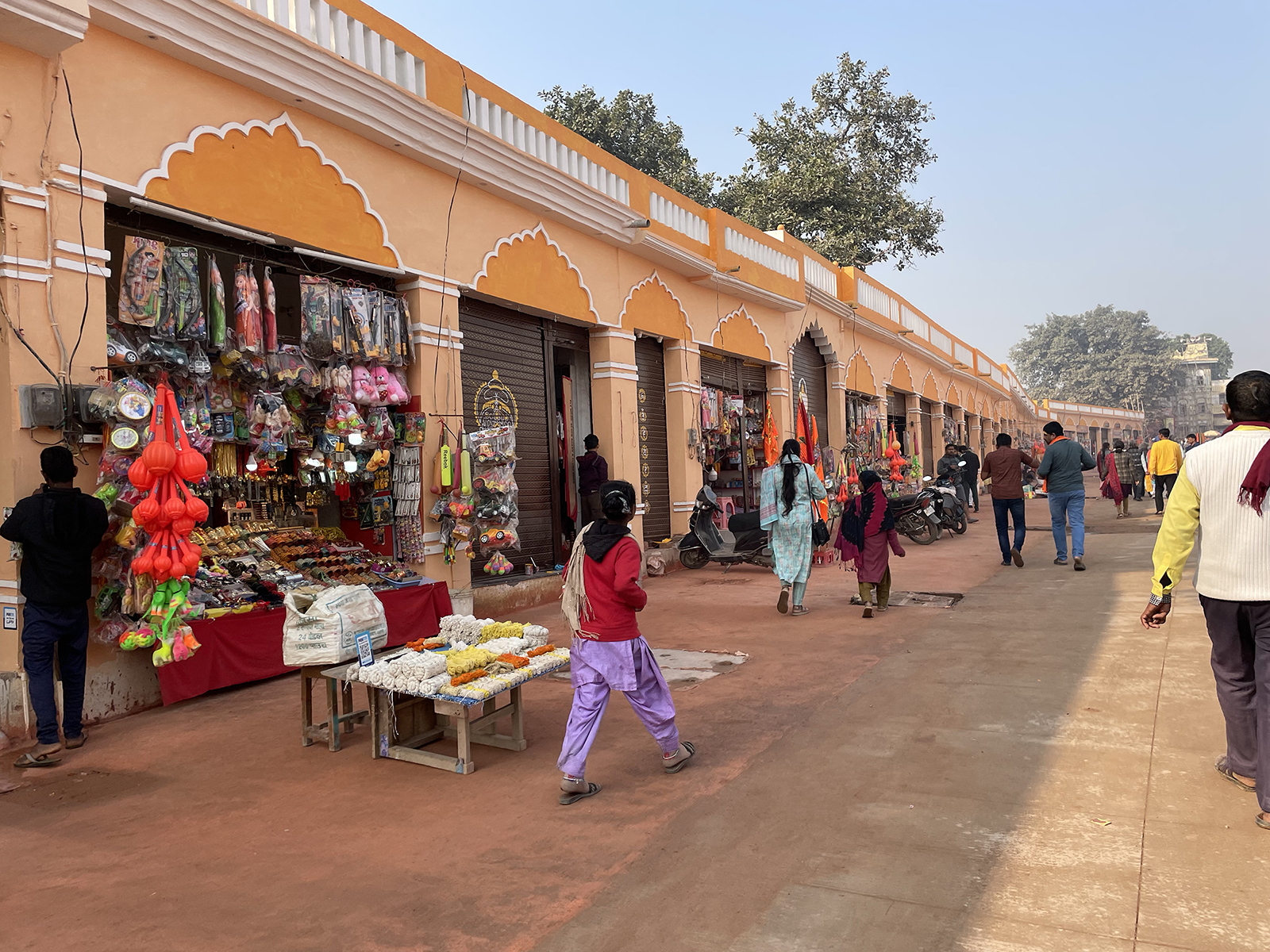 A pedestrian avenvue will connect an established Hanuman temple to the new Ram Mandir in Ayodhya, India. (RNS photo/Richa Karmarkar)