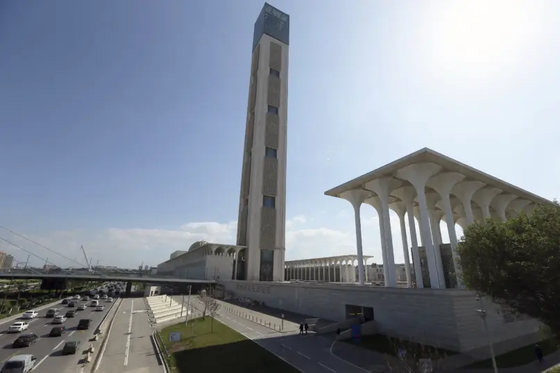 The Djamaa El-Djazair, or Algiers Great Mosque, is seen Wednesday, Feb. 21, 2024 in Algiers. (AP Photo/Anis Belghoul)