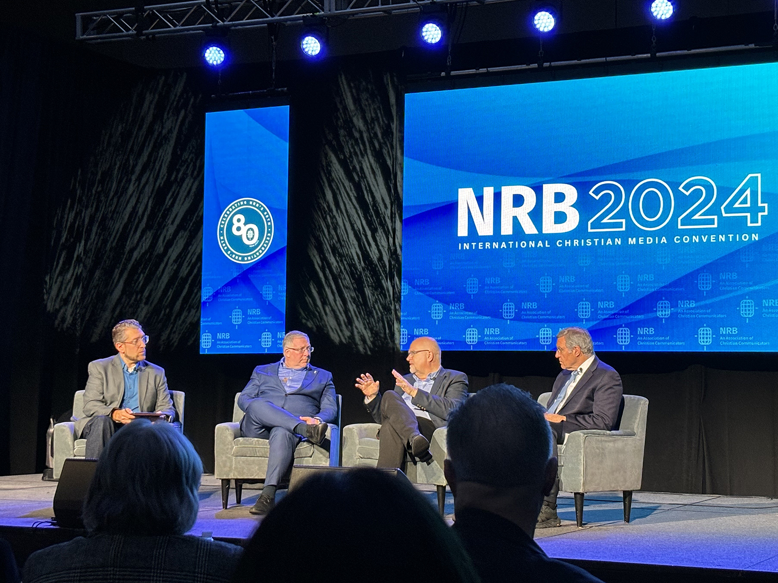 A panel on Israel during the National Religious Broadcasters convention at the Gaylord Opryland Resort and Convention Center in Nashville, Tenn. (RNS photo/Bob Smietana)