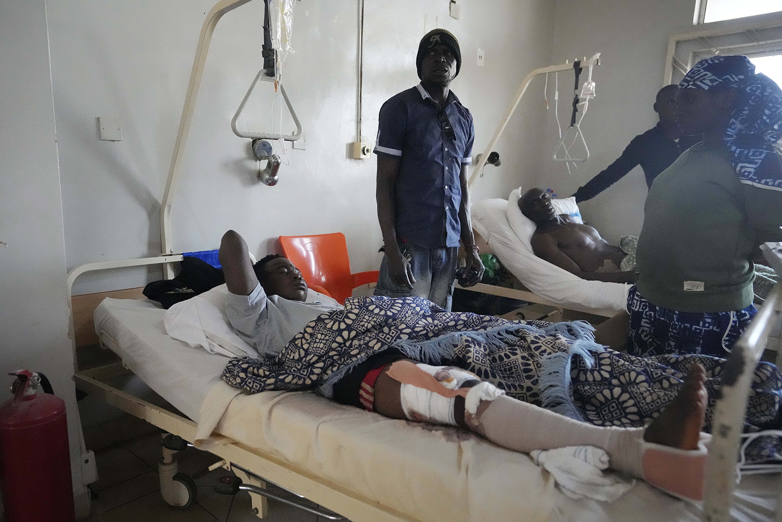 Victims of the gunmen attack in north central Nigeria receive treatment at Jos University Teaching hospital in Jos, Nigeria. Wednesday, Dec. 27, 2023. (AP Photo/Sunday Alamba)
