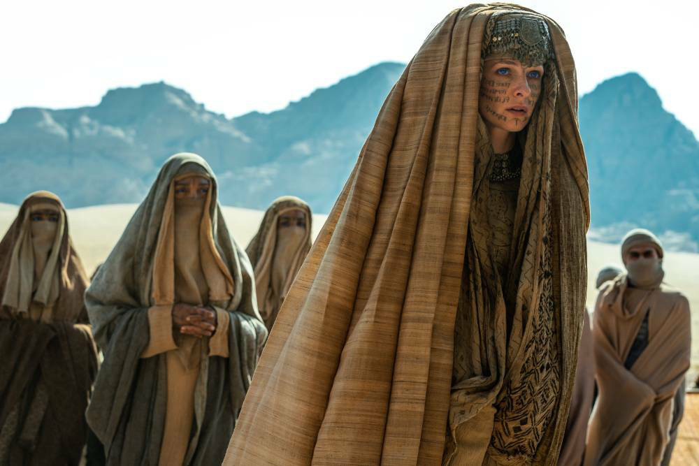 Actor Rebecca Ferguson in “Dune: Part Two." (Photo © Warner Bros.)