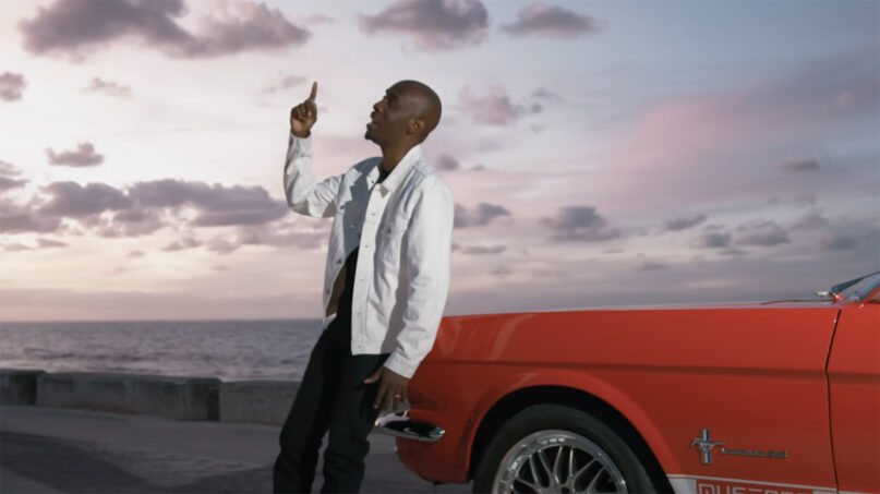 Caribbean musician and minister Sherwin Gardner in his music video for “Find Me Here (Blessings Find Me).