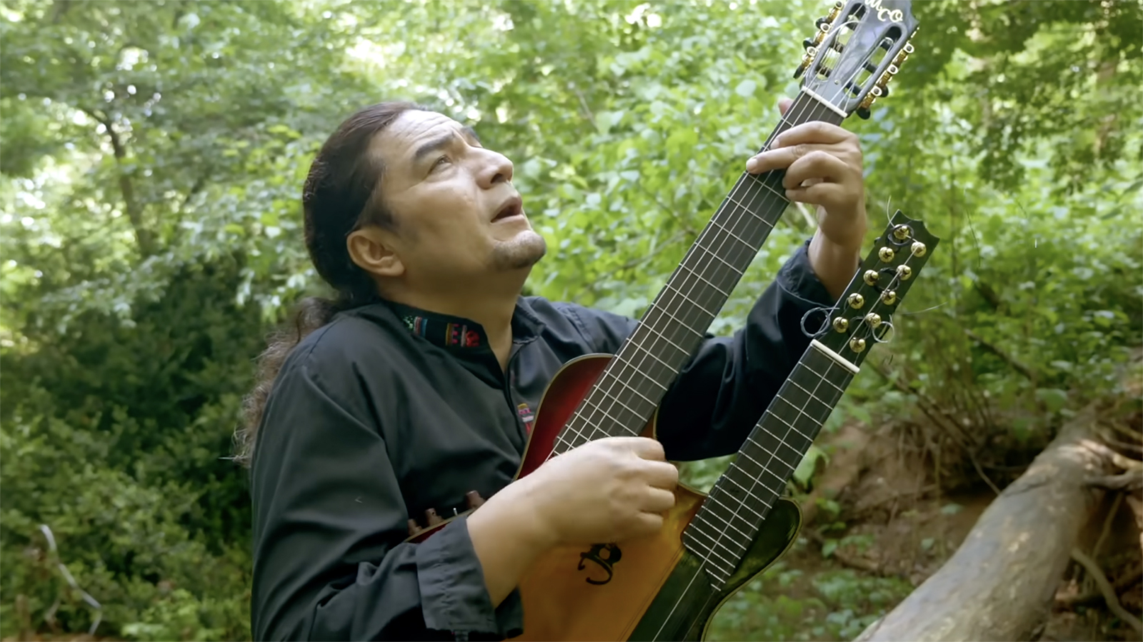 Julio Cuellar Gonzales in the "Padre Nuestro," or "Our Father," video that has 23 million views. (Video screen grab)