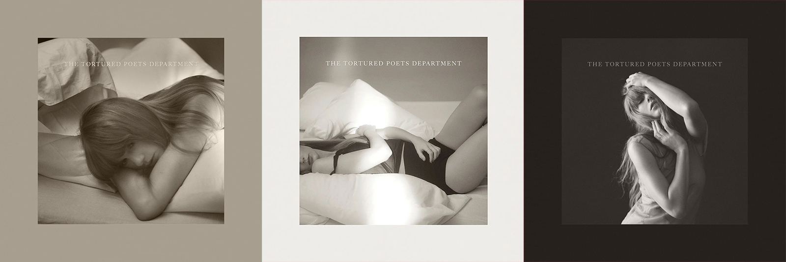 Artwork for Taylor Swift's "The Tortured Poets Department" album. (Images courtesy Republic Records)