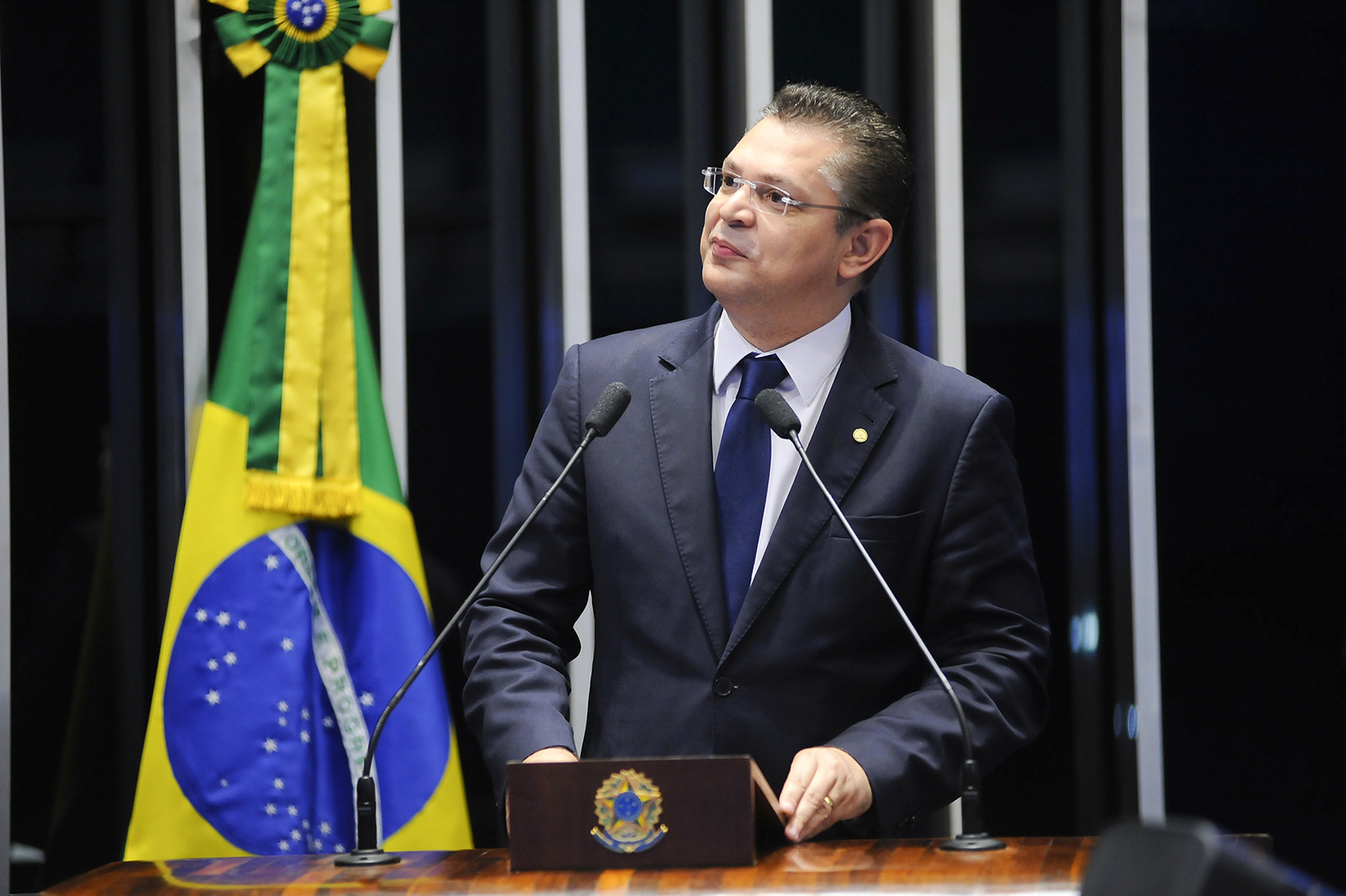 Sóstenes Cavalcante in 2017. (Photo by Pedro França/Agência Senado/Creative Commons)