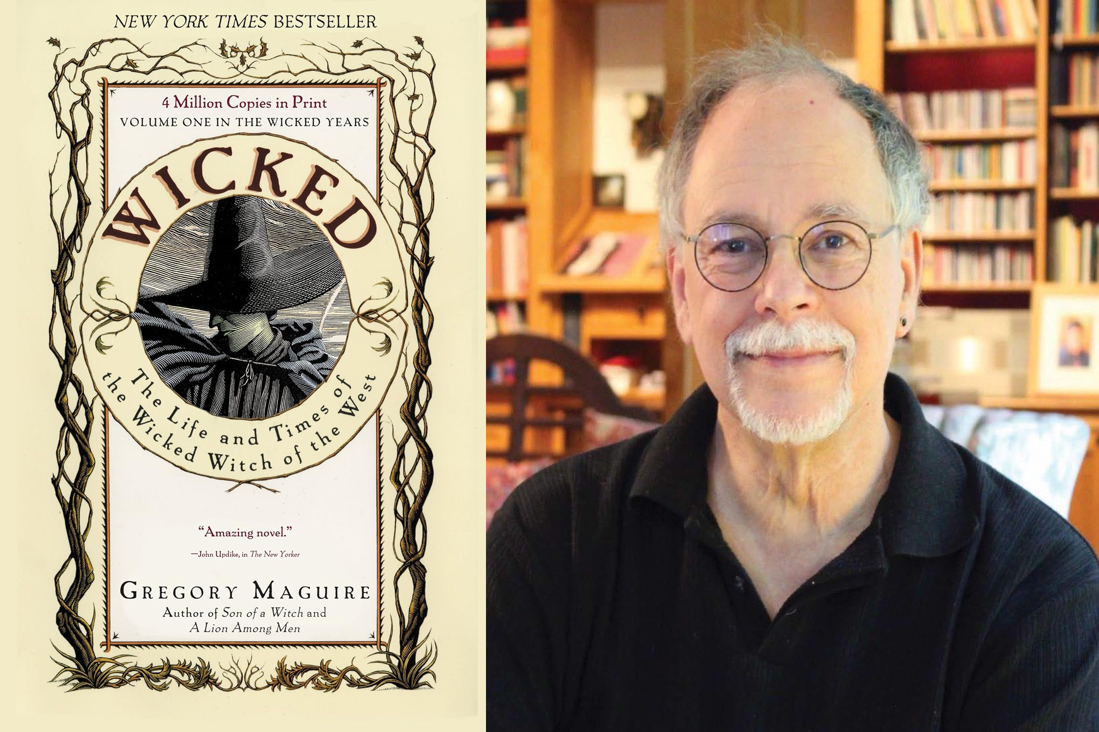 “Wicked” and author Gregory Maguire. (Courtesy images)