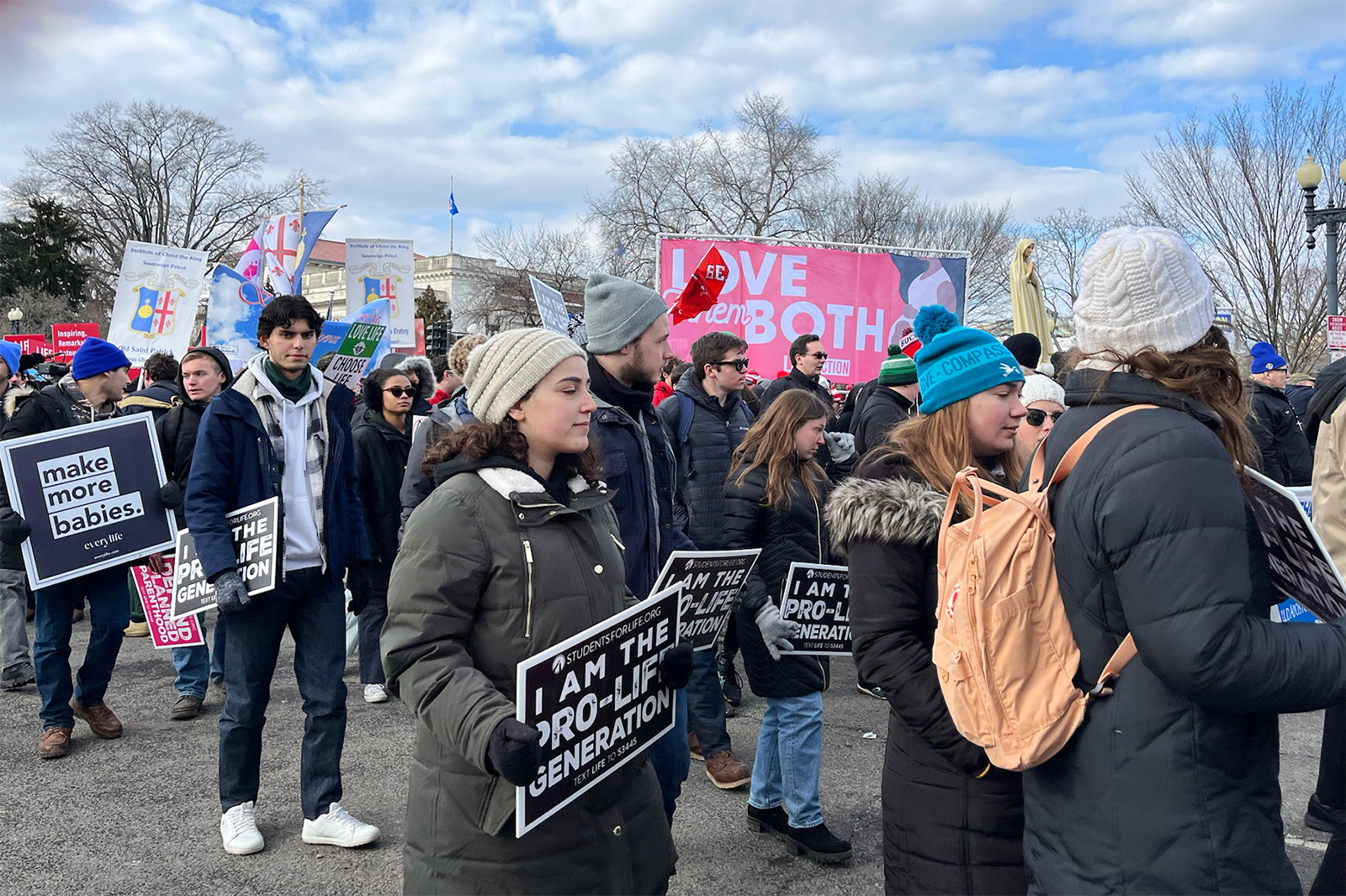 At March for Life, crowd roars as GOP leaders renew anti-abortion vows