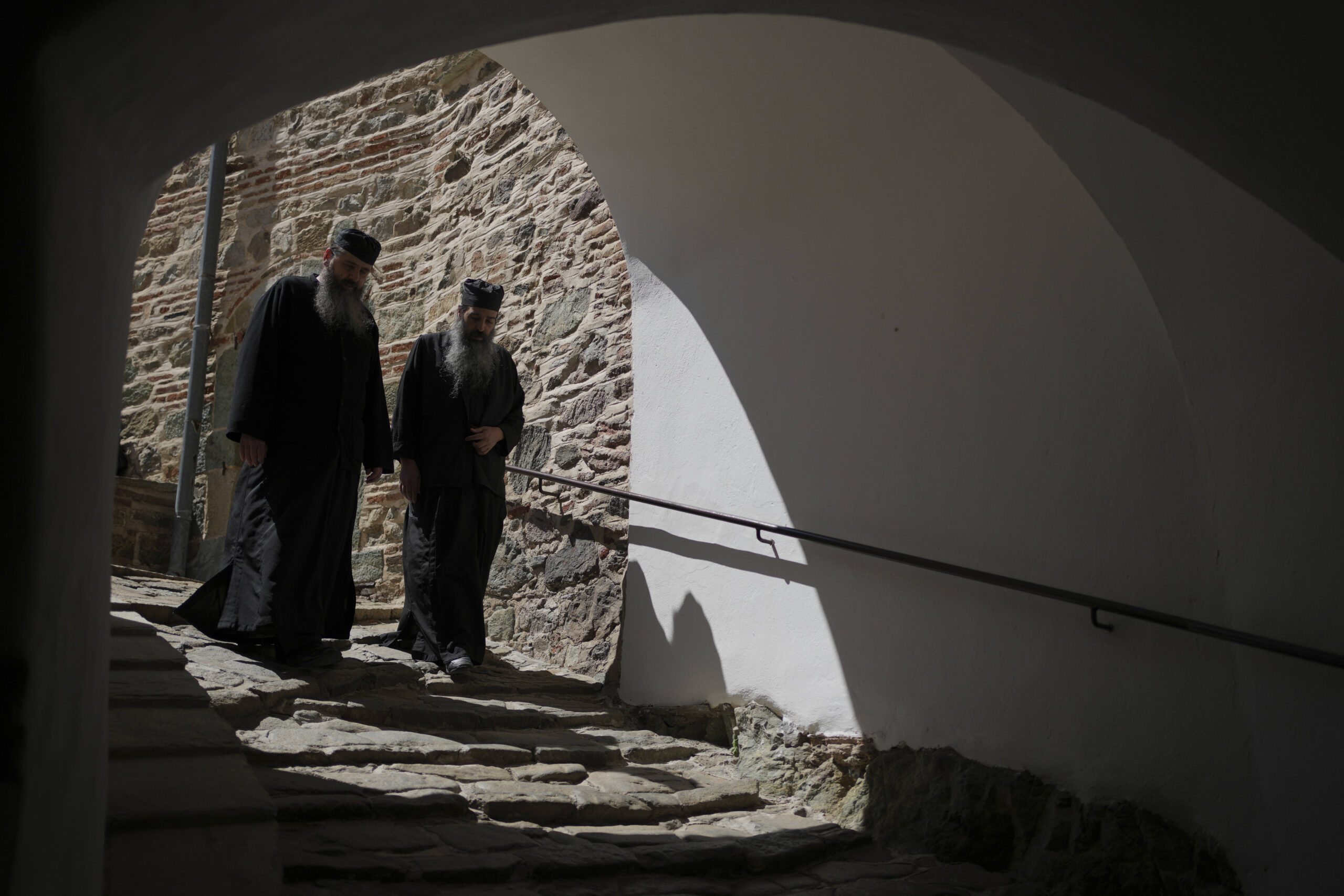 Meet the Mount Athos monks living at Simonos Petra monastery in northern Greece