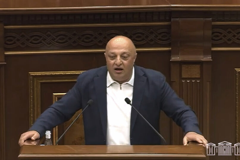 Armenian lawmakers brawl as the government cracks down on its political opponents