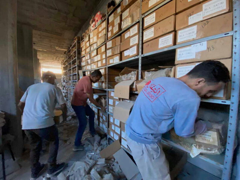 A rushed rescue saves Gaza archeological items before an Israeli strike on a warehouse
