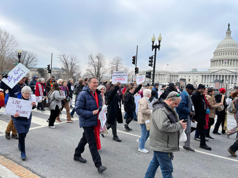 Outside US Capitol, hundreds of United Methodists call for dismantling ICE