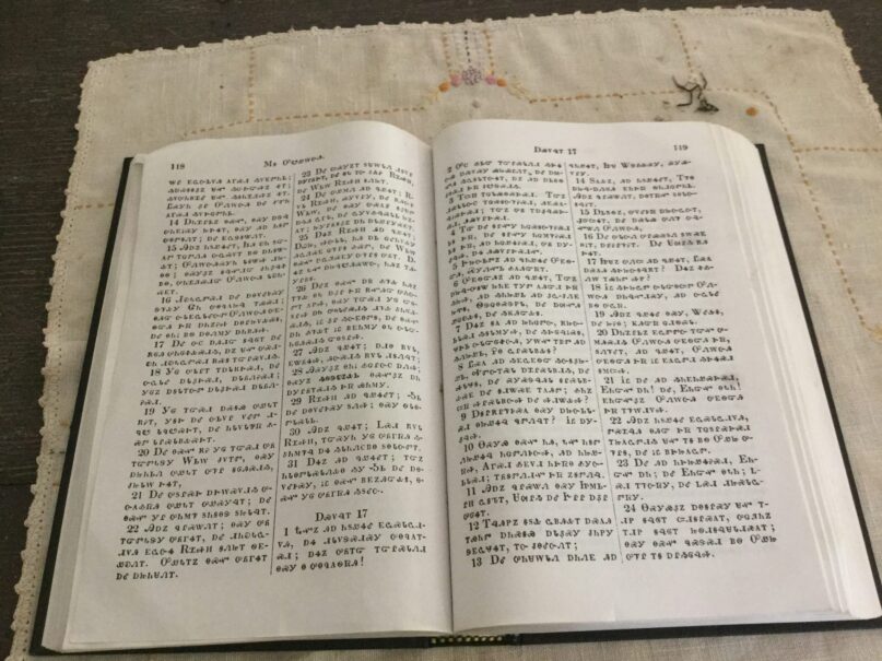 The Cherokee Bible, one of the language’s first books, is a window between worldviews