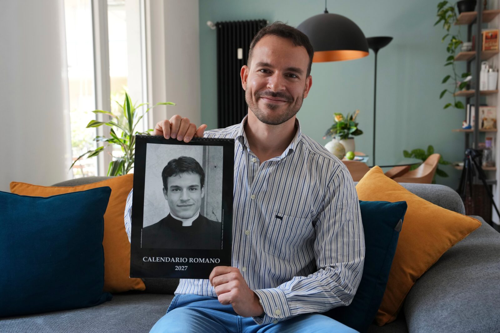 Holy deception: Rome’s ‘sexy priest’ calendar star never set foot in a seminary