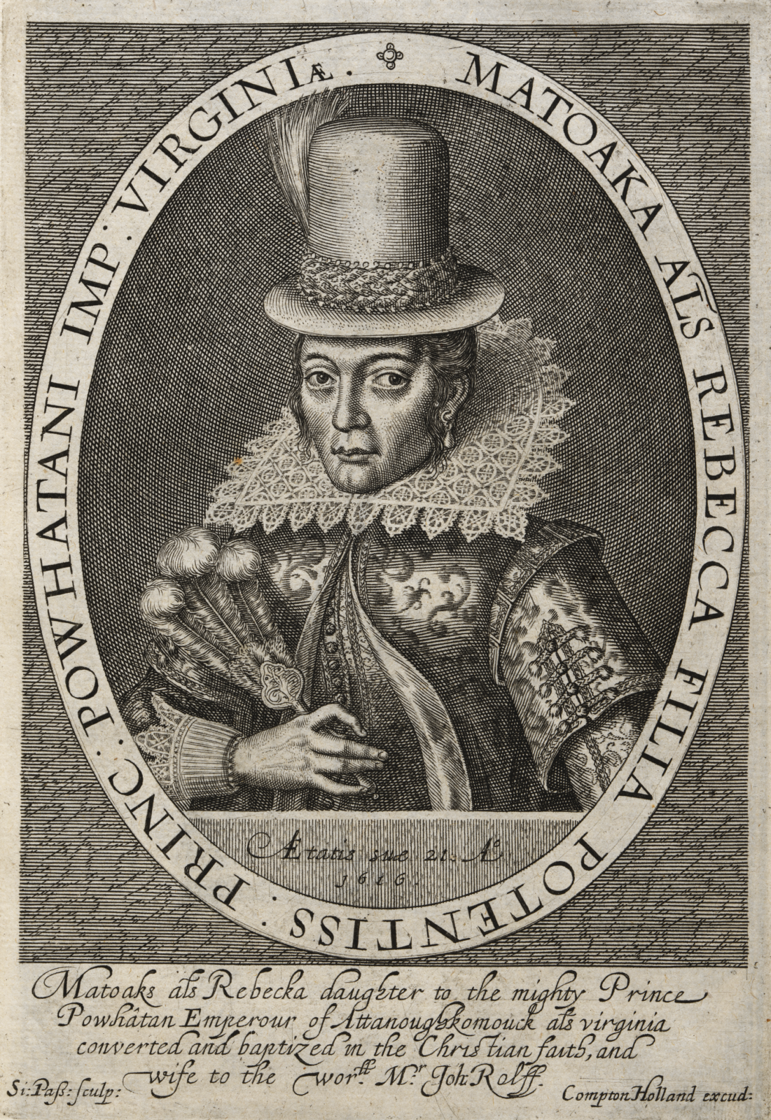 Beyond Disney: A 1616 portrait of Pocahontas shows how English colonizers saw Indigenous Americans