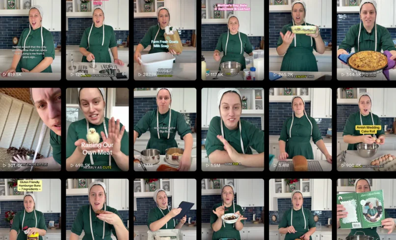 She left Amish life. Now millions watch her cook in Amish dress.