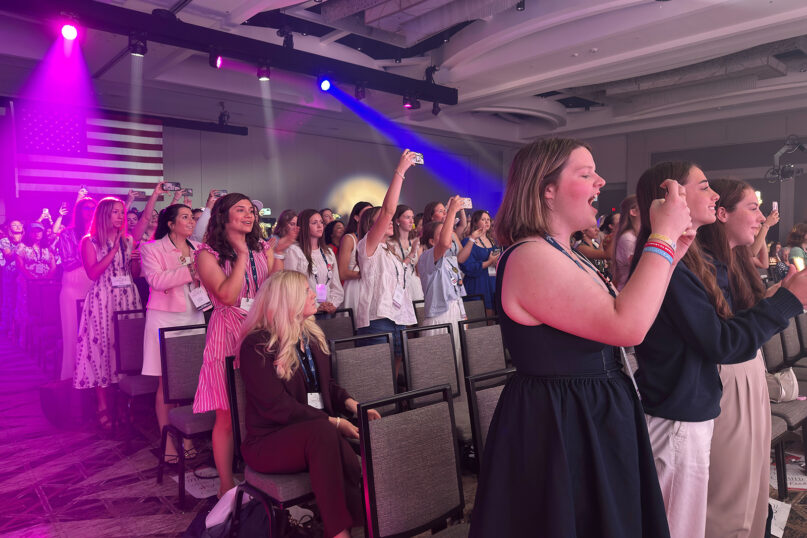 At TPUSA’s women’s summit, Christian influencers say feminism threatens motherhood